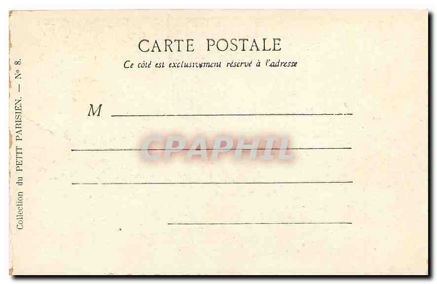 CPA Paris La Place de la Concorde  — Rückseite
