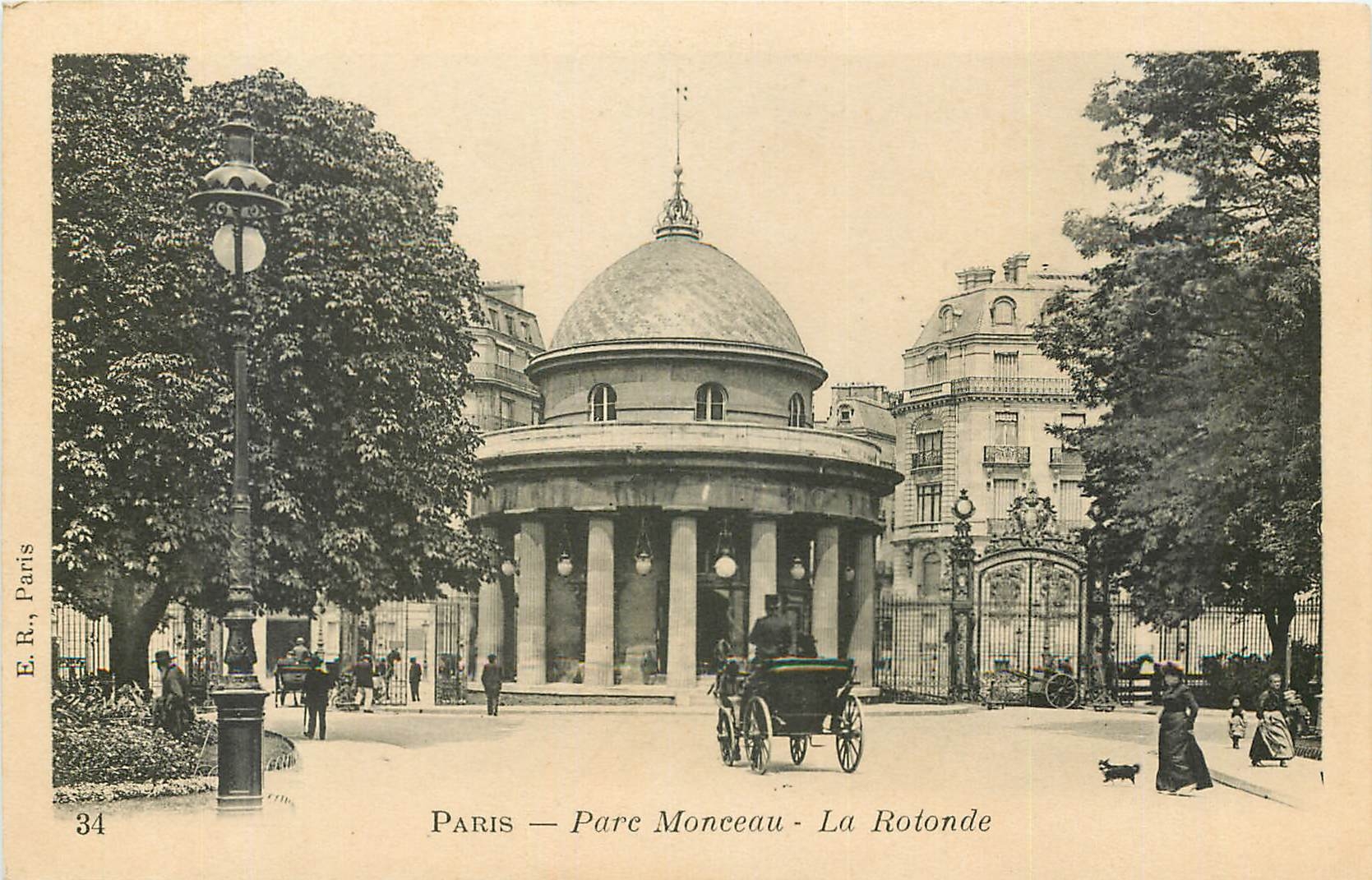 CPA Paris Parc Monceau La Rotonde 
