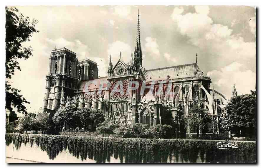 CPA Notre Dame de Paris L'Abside et Cote Sud 