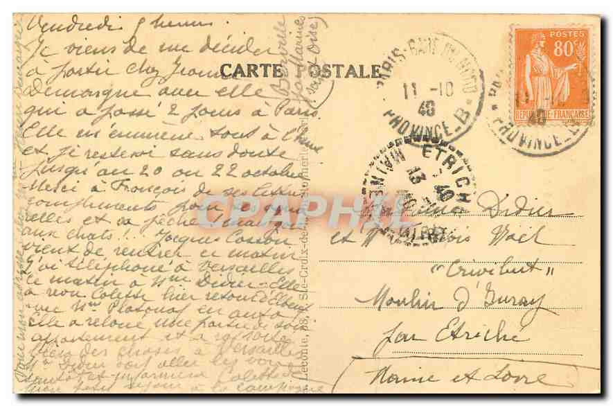 CPA Paris Tombeau du Soldat Inconnu  — Rückseite