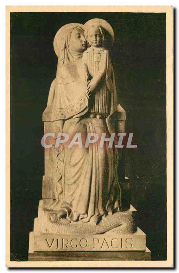CPA Paris en Flanant Basilique du Sacre Coeur de Montmartre La Vierge de la Paix par G Serraz 