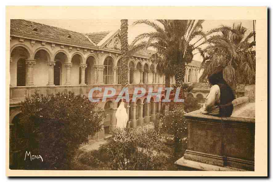 CPA Ile Saint Honorat Monastere vue sur la Galerie des cellules des religieux