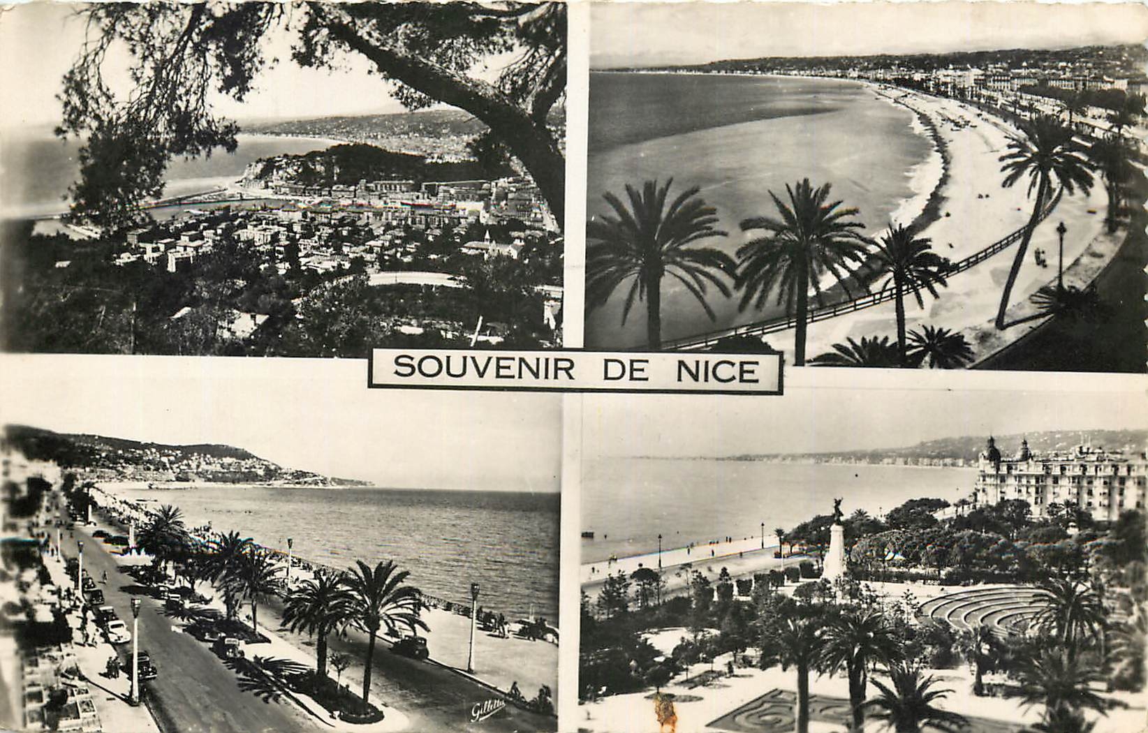 CPA La Cote d'Azur Souvenir de Nice 