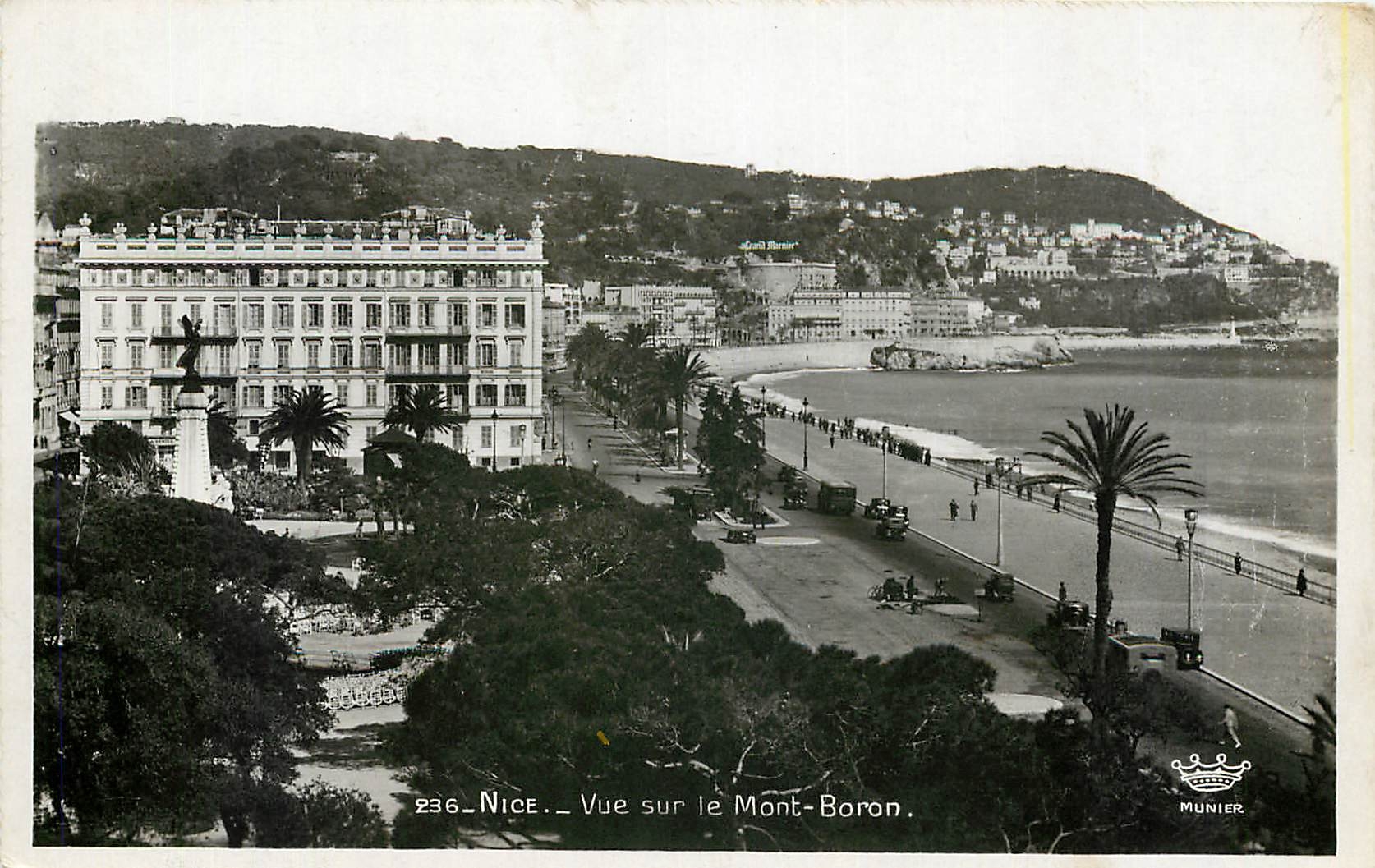 CPA Nice Vue sur le Mont Boron 