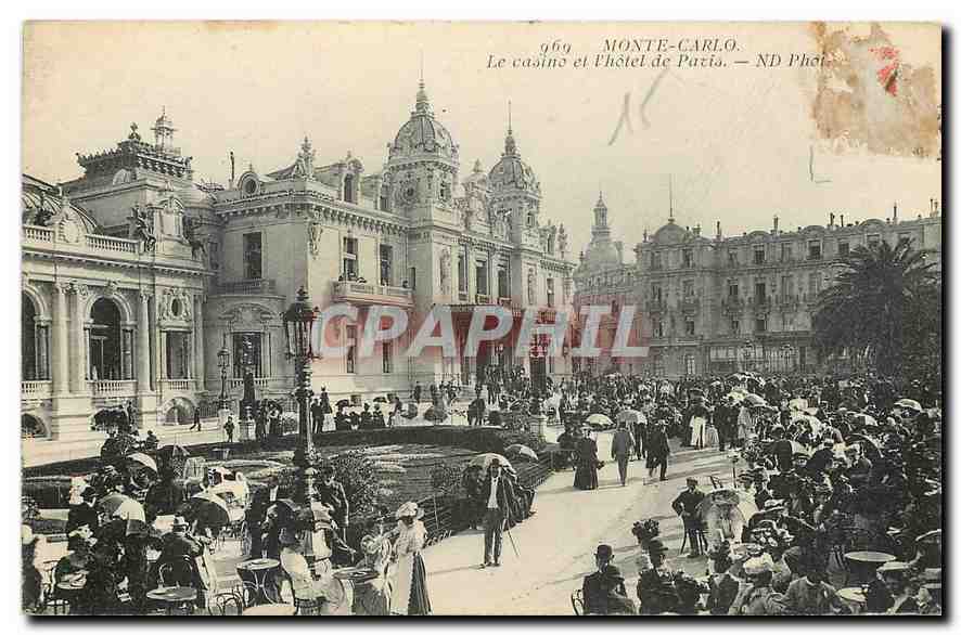CPA Monte Carlo Le Casino et l'Hotel de Paris 