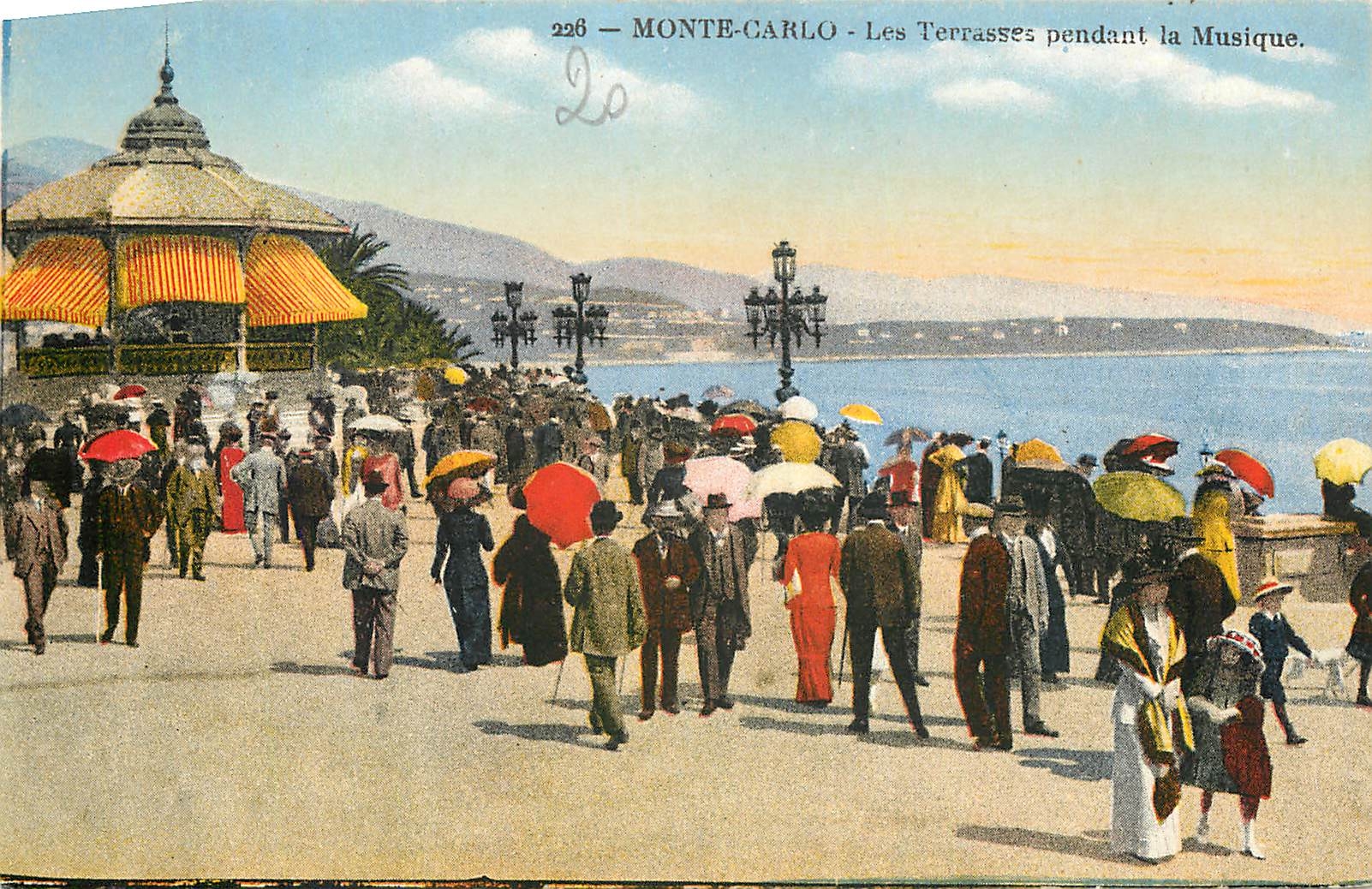 Monte-Carlo - Les Terrasses pendant la Musique — Édition Bayonne Frères, n° 226