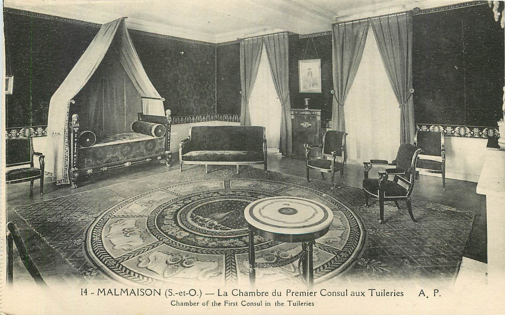 CPA Malmaison S et O La Chambre du Premier Consul aux Tuileries 
