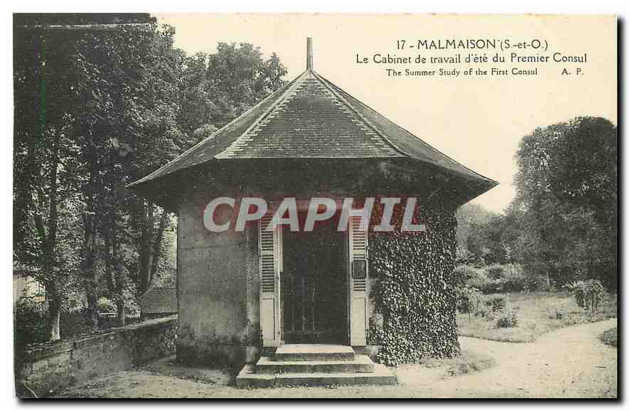 CPA Malmaison S et O le Cabinet de travail d'ete du Premier Consul 