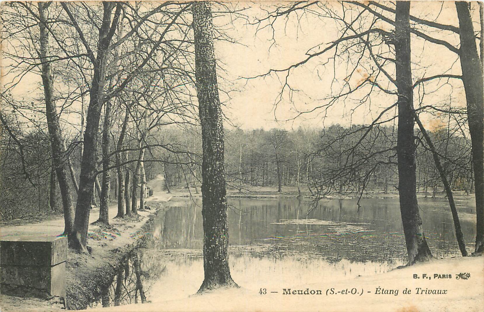 CPA Meudon S et O Etang de Trivaux 