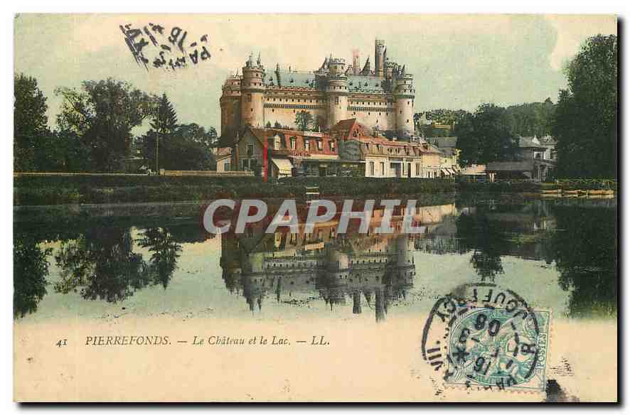 CPA Pierrefonds Le Chateau et le Lac 