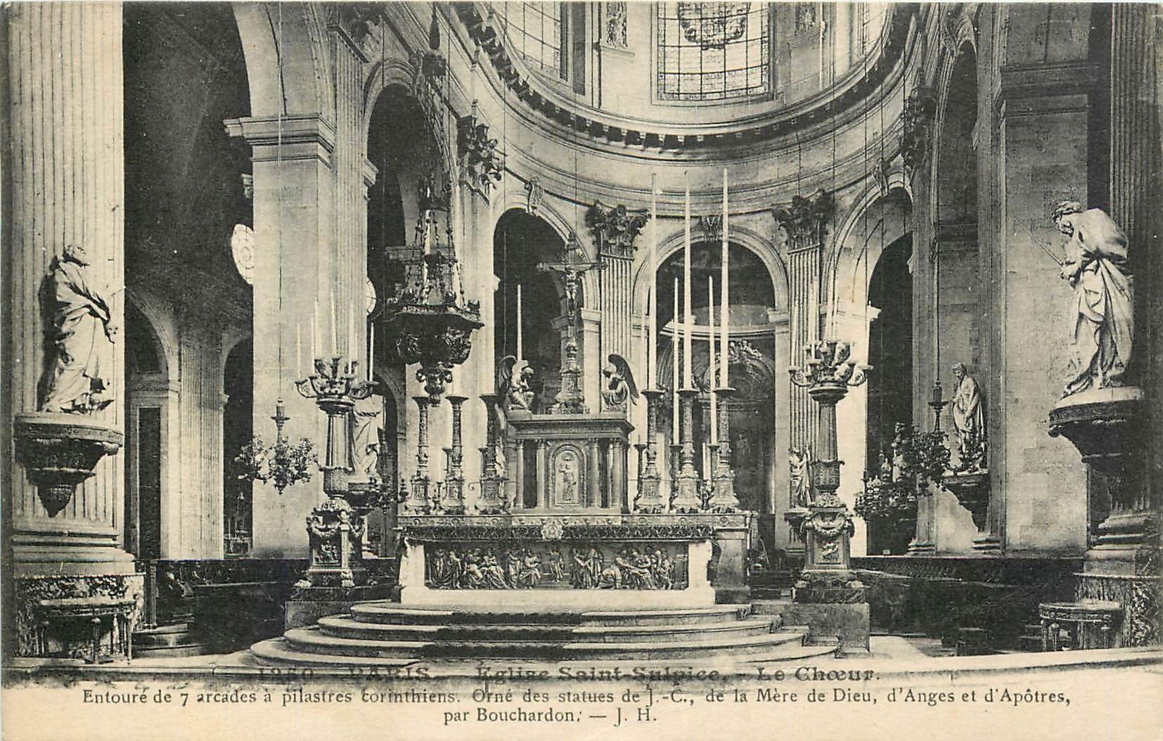 CPA Paris Eglise Saint Sulpice Le Choeur 