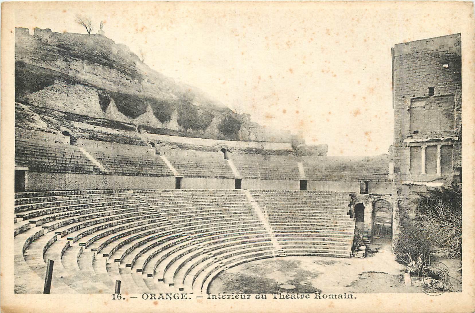 CPA Orange Interieur du Theatre Romain 
