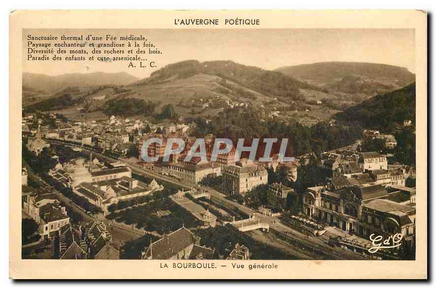 CPA L'Auvergne Poetique La Bourboule Vue generale 