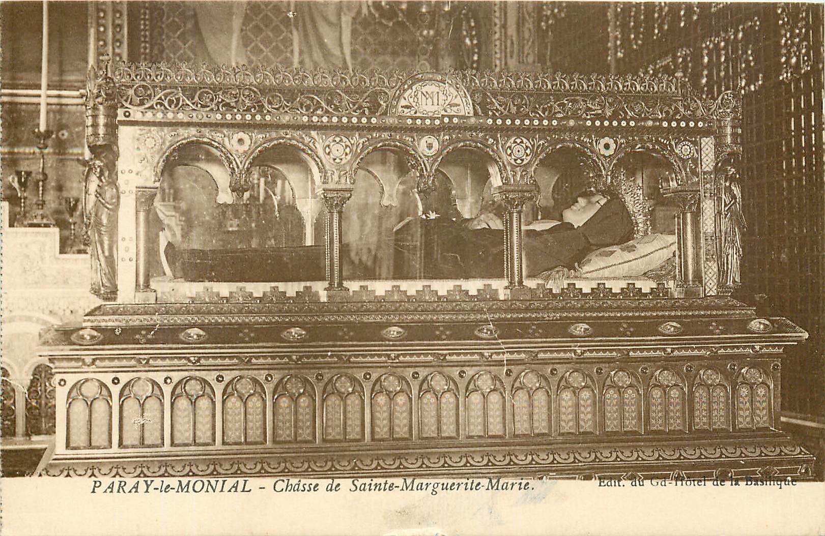 Paray-le-Monial — Châsse de Sainte-Marguerite-Marie — Édit. du Gd-Hôtel de la basilique