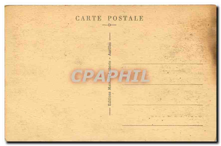 CPA Le Cantal Pittoresque Cascade de Salins prs Mauriac  — Rückseite