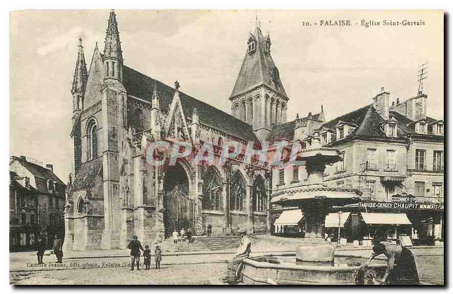 CPA Falaise Eglise Saint Gervais 