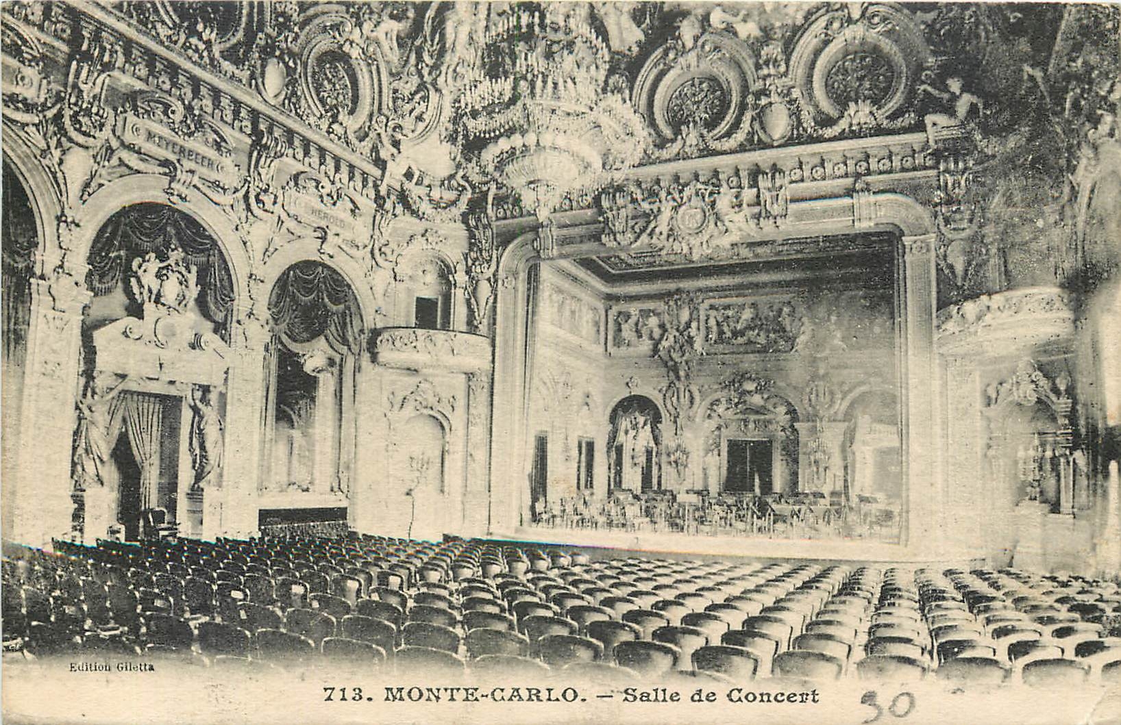Monte-Carlo — Salle de Concert — Édition Gilletta, n° 713