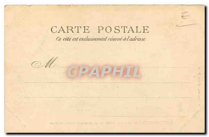 Fontainebleau — Die Goldene Pforte und die Kapelle Saint-Saturnin — A. Brossard, Verlag, Paris — Rückseite