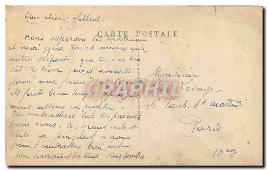 CPA Basilique de N D de Liesse le Portail  — Rückseite