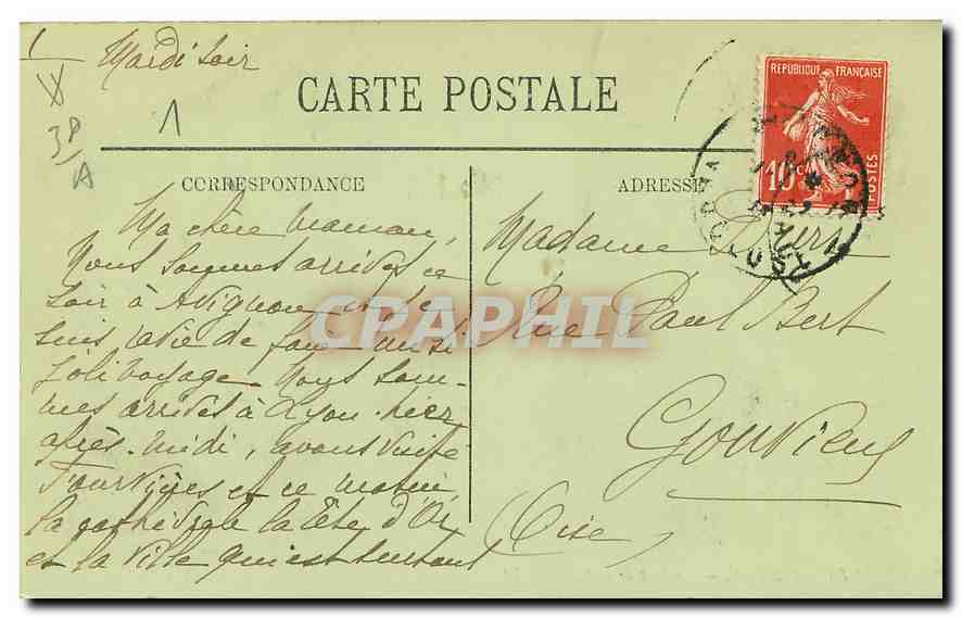 CPA Vienne le Fort de la Batie  — Rückseite