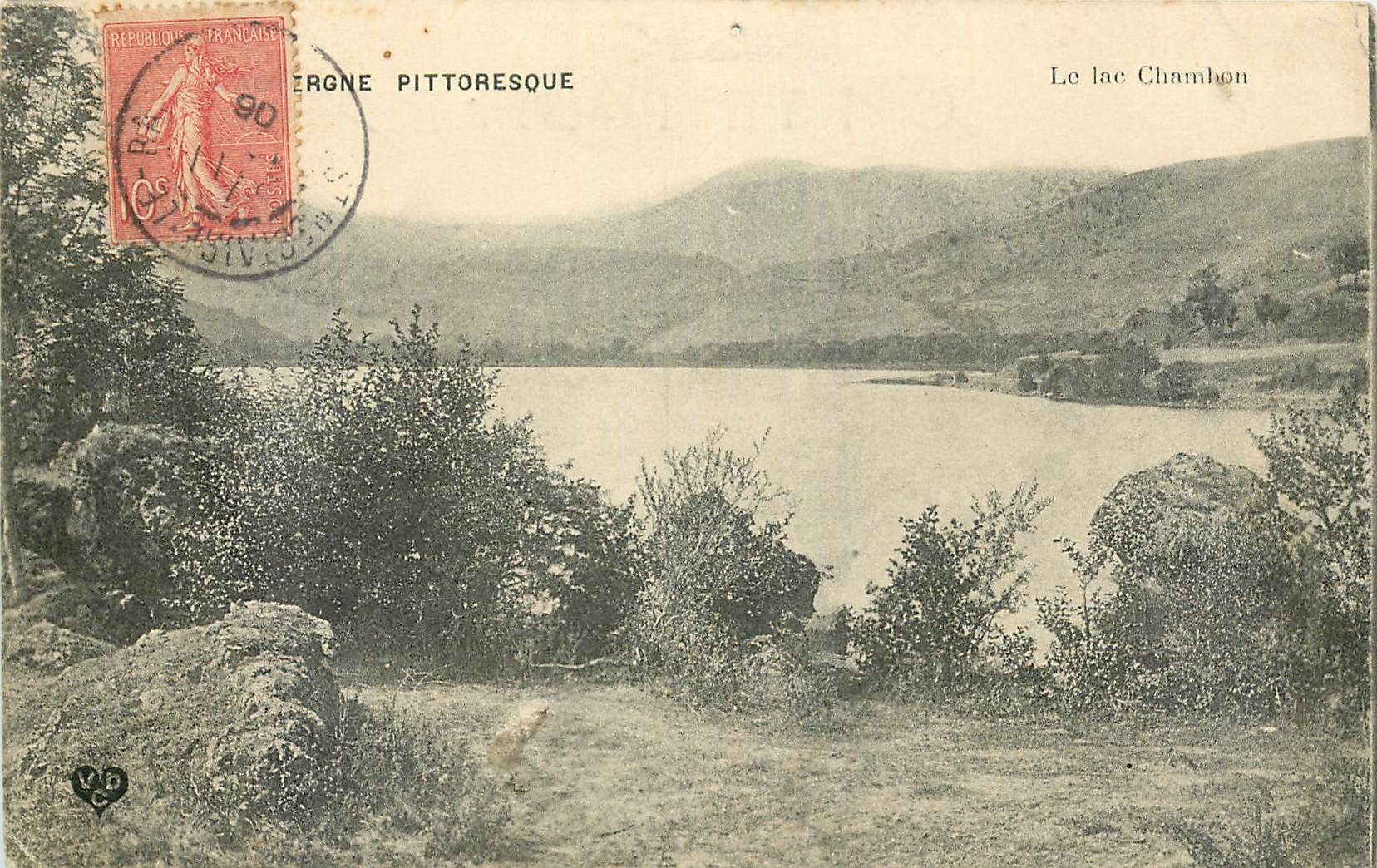 Le lac Chambon — vue pittoresque — Éragné Pittoresque, n° 6314