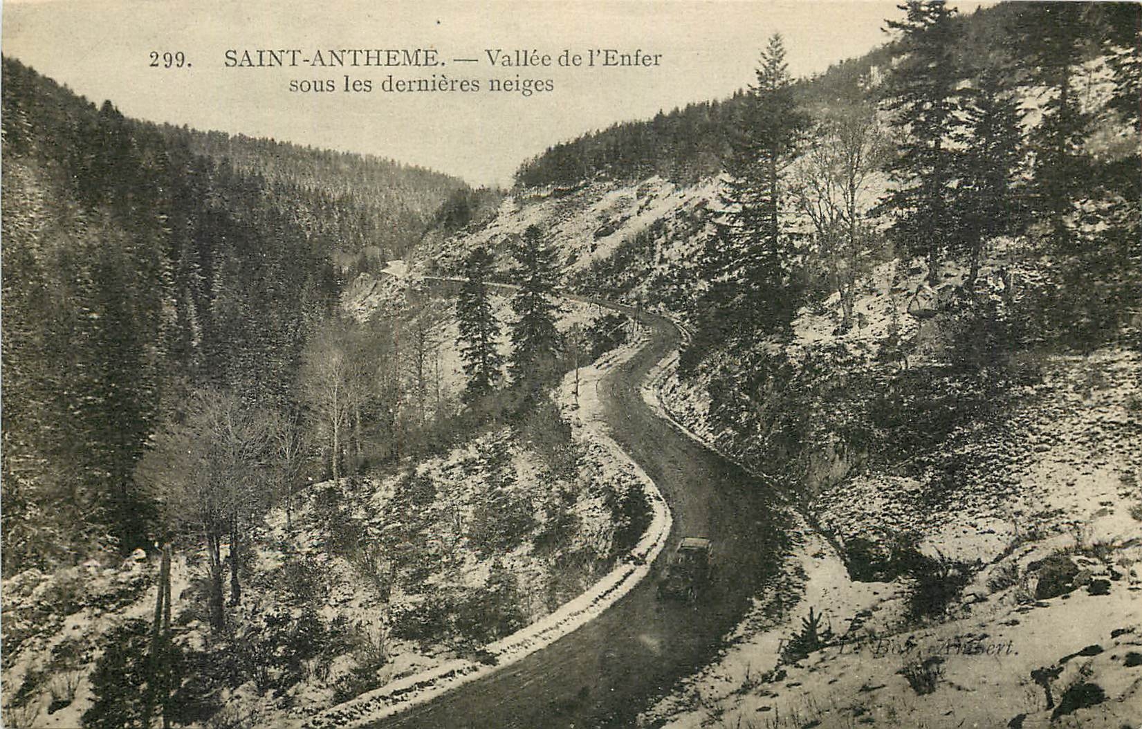 Saint-Anthème — Vallée de l'Enfer sous les dernières neiges — Le Bissoner