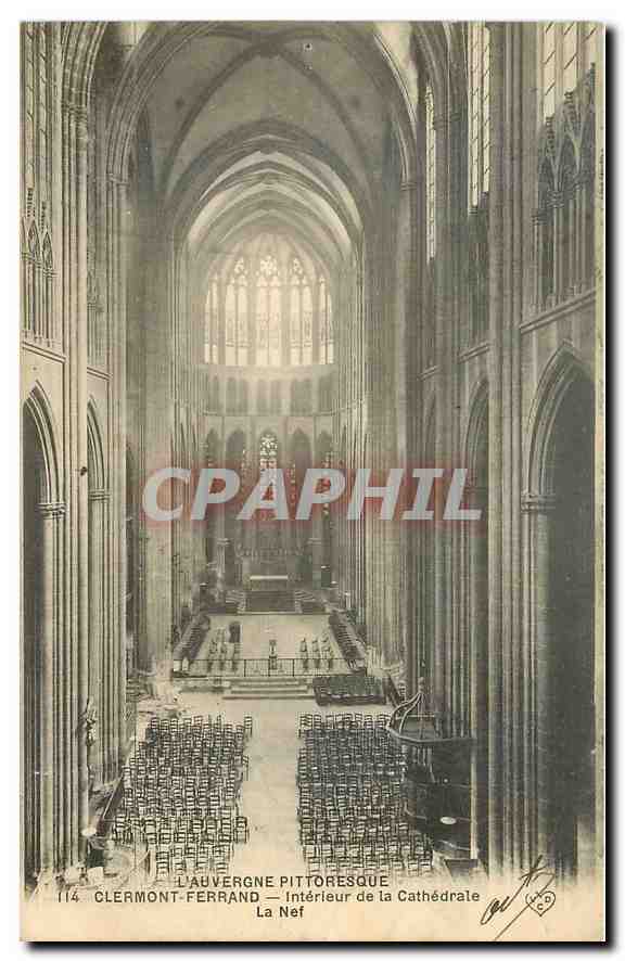 Clermont-Ferrand — Innenansicht der Kathedrale — Die Kirche