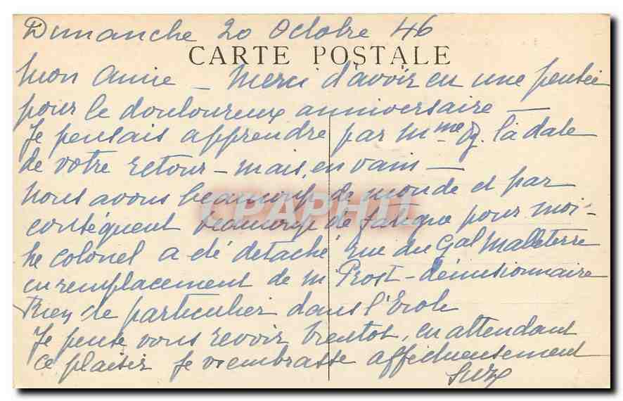 Valombre — Vue panoramique de la Grande-Chartreuse, de l'Hôpital et du Grand Som — CPAPHIL — Verso