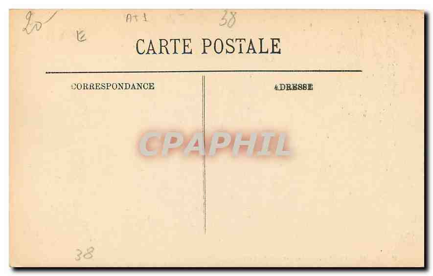 CPA Le Dauphine les Grands Goulets Attelage Chevaux — Rückseite