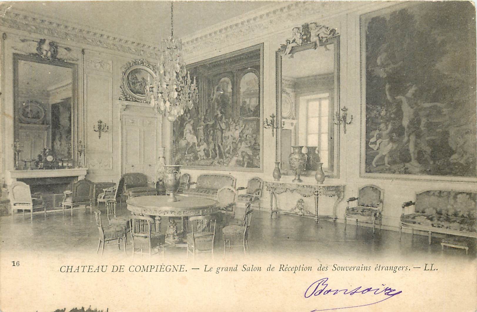Château de Compiègne — Le grand Salon de Réception des Souverains étrangers — LL. Bonisoire, n°16