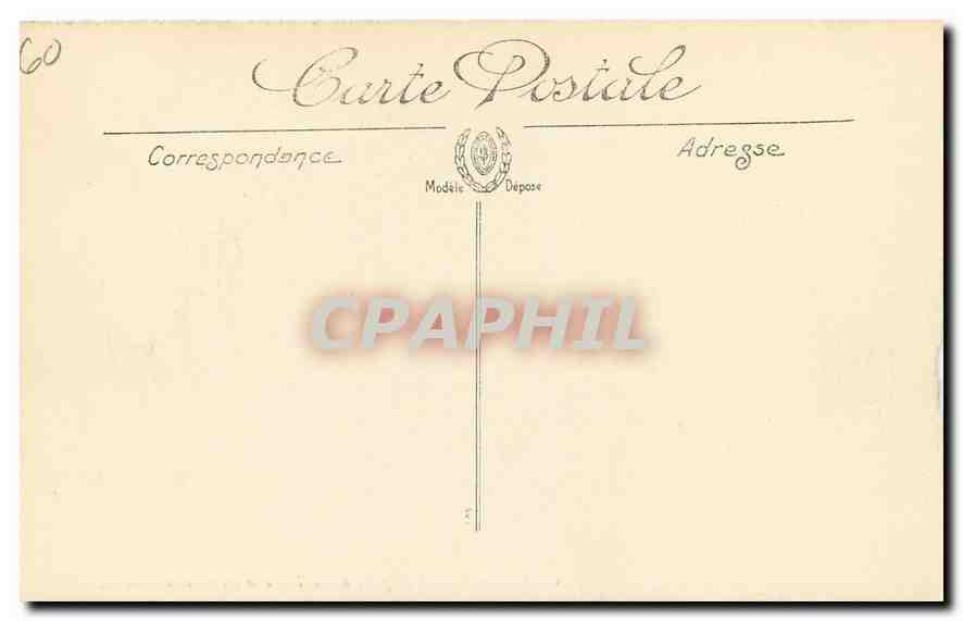 CPA Compiegne vue prise de la Terrasse du Chateau  — Rückseite