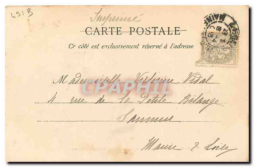 CPA Angers Petit Chateau des Ducs d'Anjou et le Chapelle  — Rückseite