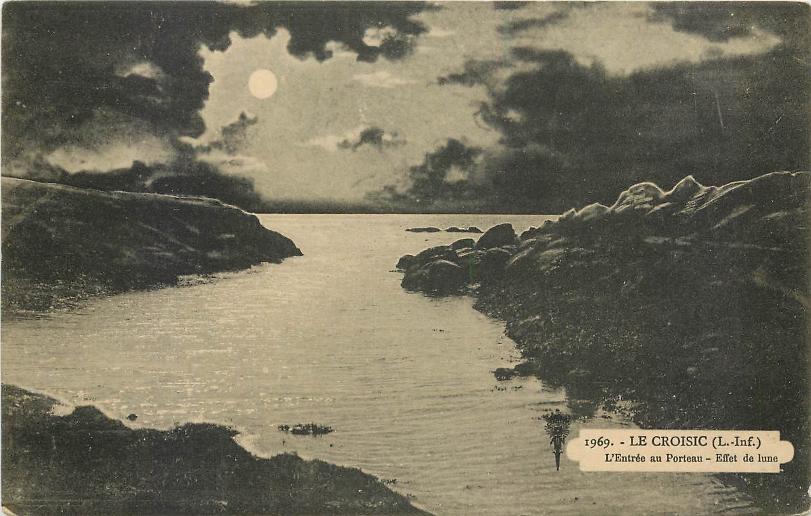 CPA Le Croisic L Inf l'entree au Porteau Effet de Lune 