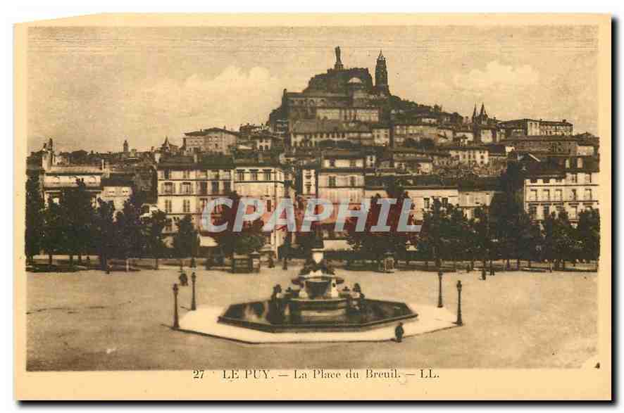 CPA Le Puy la Place du Breuil 