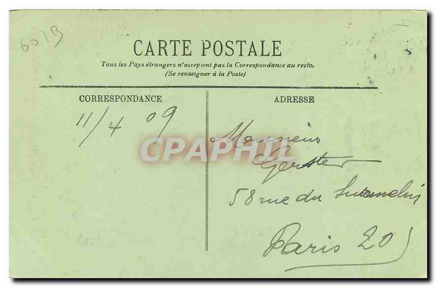 CPA Beauvais le Palais de Justice les Tours XIV siecle  — Rückseite