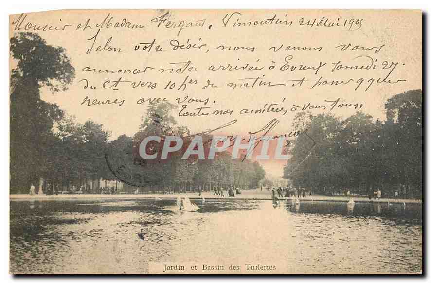 CPA Jardin et Bassin des Tuileries 