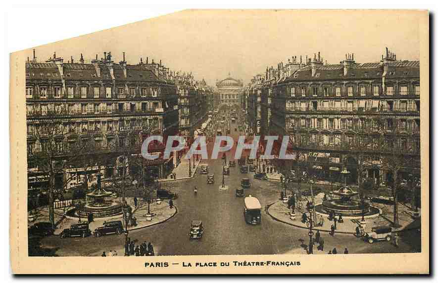 CPA Paris la Place du Theatre Francais 