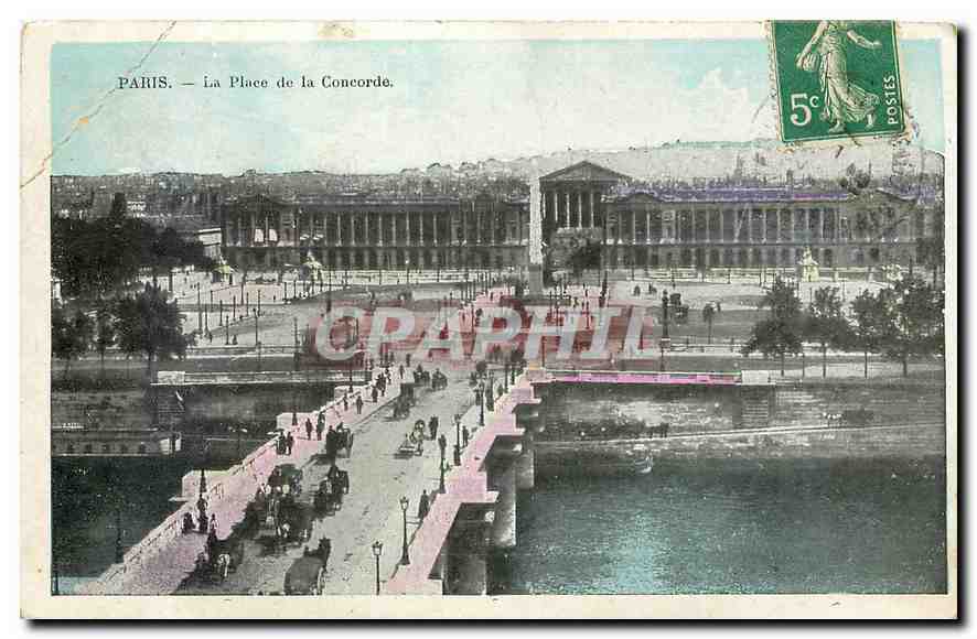 CPA Paris la Place de la Concorde 