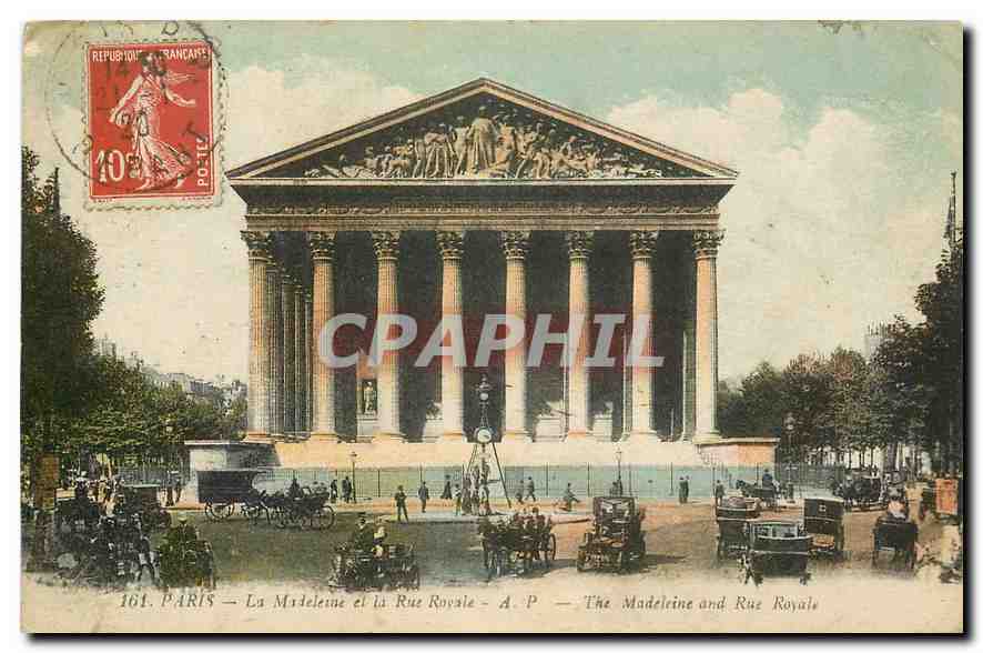 CPA Paris la Madeleine et la Rue Royale 