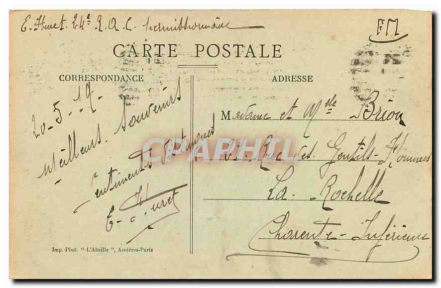 CPA Paris Notre Dame  — Rückseite