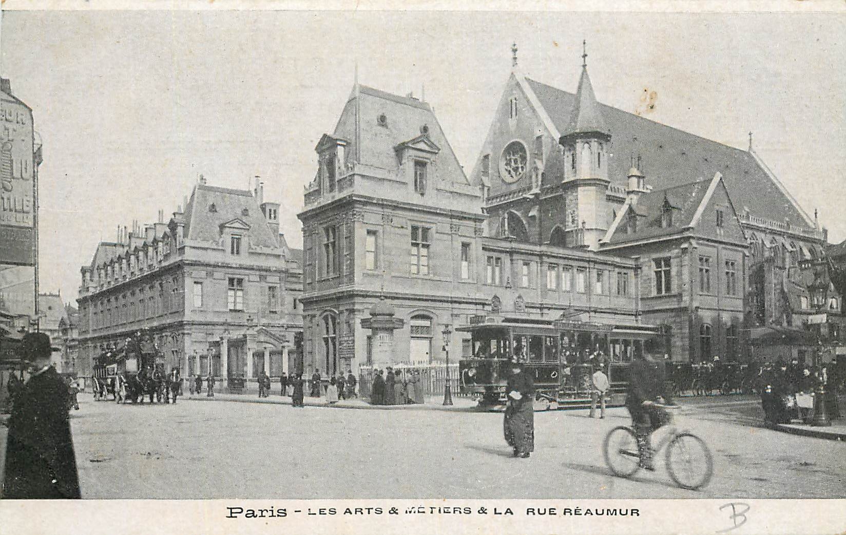 CPA Paris les Arts et Metiers et la Rue Reaumur 