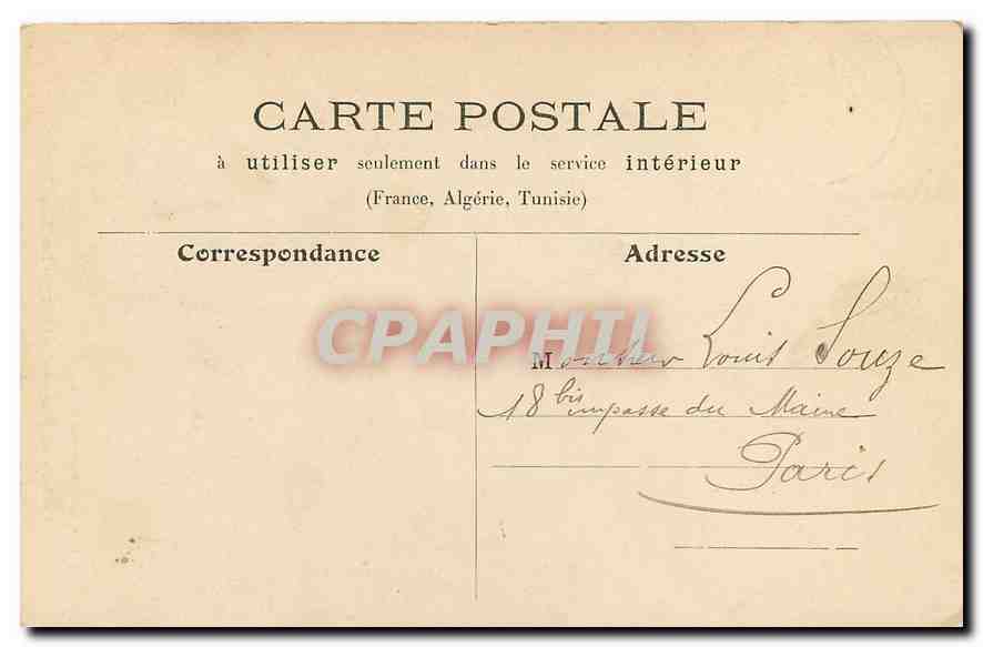 CPA Paris St Nicolas des Champs Rue Saint Martin  — Rückseite