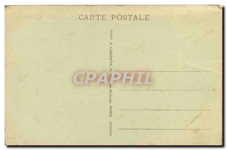 CPA Paris Sacre Coeur  — Rückseite