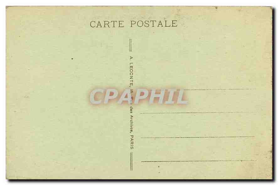 CPA Paris Place de la Concorde Tour Eiffel — Rückseite