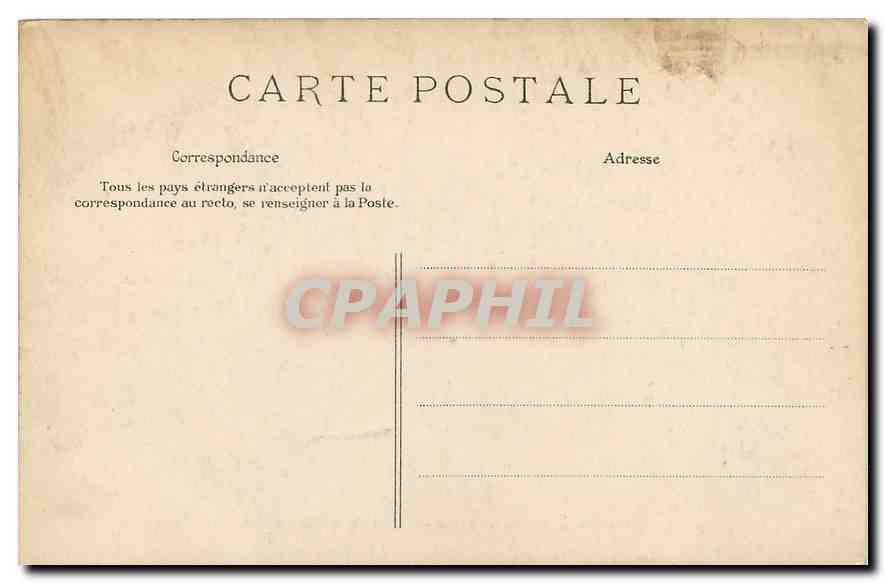 CPA Paris Chambre des Deputes Entree de la Cour d'Honneur  — Rückseite
