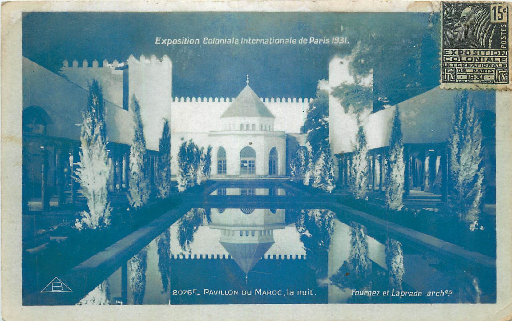CPA Exposition Colonialeminternationale de Paris 1931 Pavillon du Maroc la nuit Fournez et Laprade a