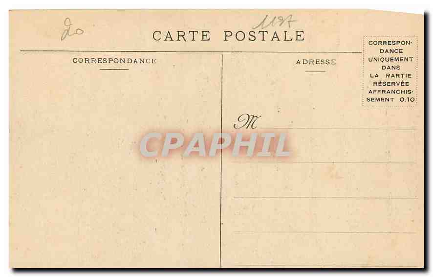 CPA Paris Hotel des Monnaies Cour de la Meridienne  — Rückseite