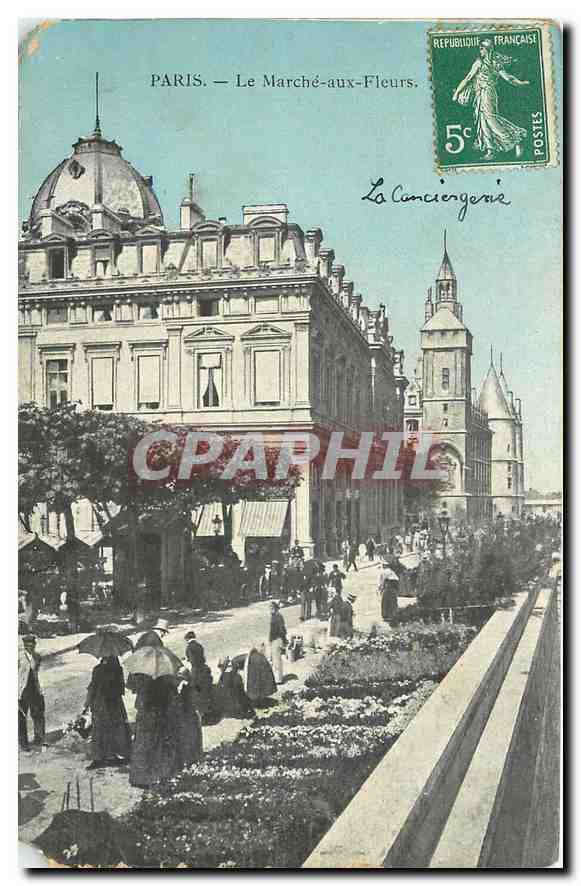 CPA Paris le Marche aux Fleurs 