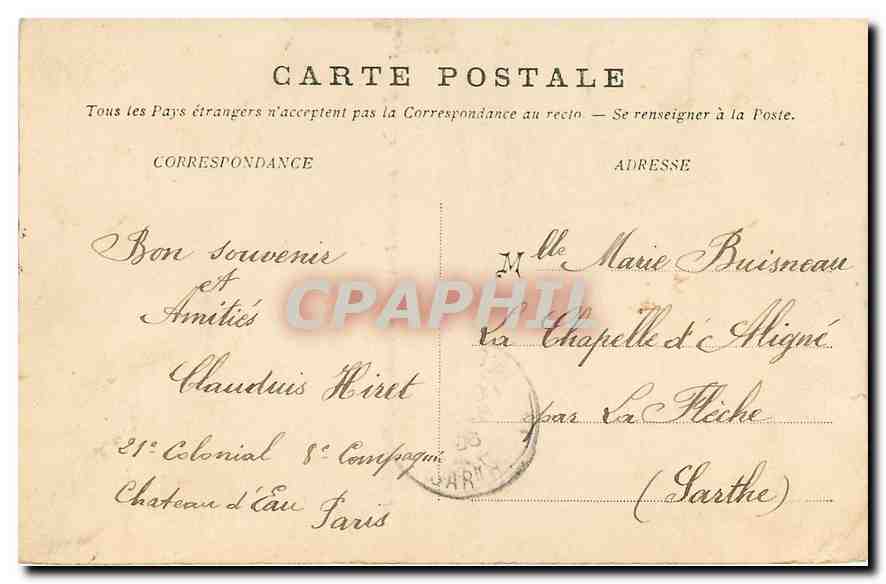 CPA Paris Hotel des Invalides Tombeau de Napoleon Ier  — Rückseite