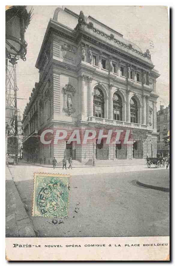 Paris - Le Nouvel Opéra Comique & la Place Boieldieu — éditeur non visible